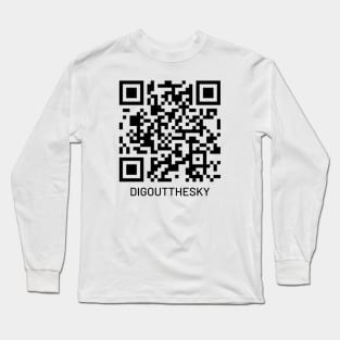 DIGOUTTHESKY QR CODE Long Sleeve T-Shirt